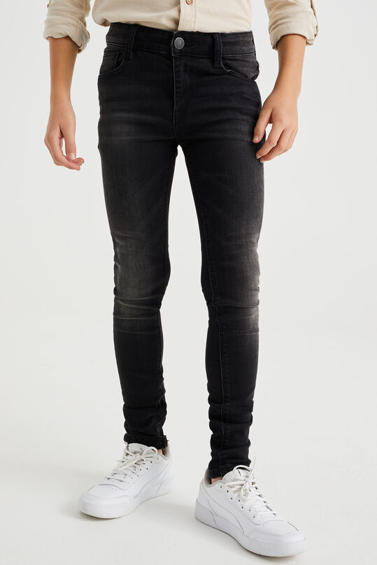 Jongens super skinny fit jeans met stretch, Zwart