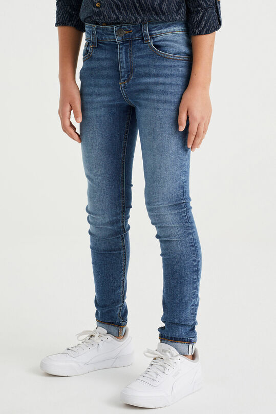 Jongens super skinny fit jeans met stretch, Donkerblauw