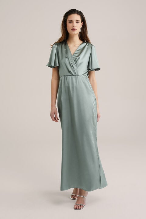 Satijn Maxi Zomerjurk We Fashion Dames Maxi Jurk Van Satijn