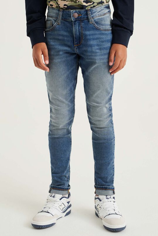 Jongens skinny fit jeans van jog denim , Donkerblauw