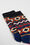 Heren fijngebreide sokken met dessin, Blauw