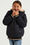 Meisjes reversible jas met imitatiebont, Zwart