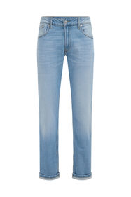 Heren regular fit jeans met comfort-stretch, Lichtblauw