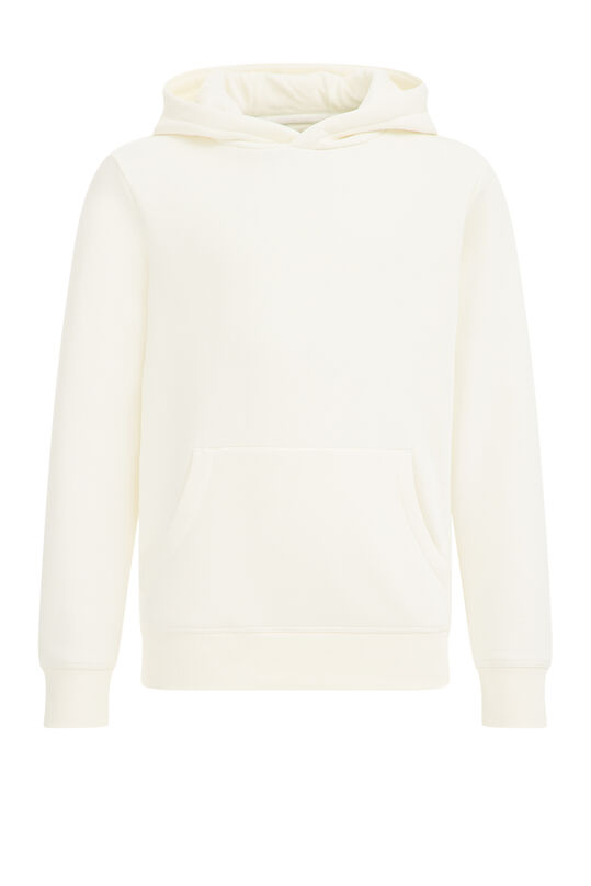 Unisex capuchonsweater, Gebroken wit