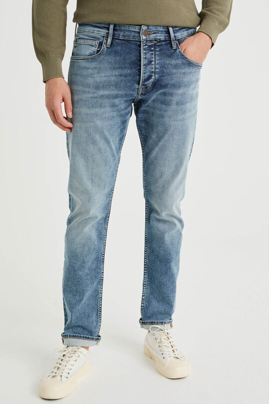Heren slim fit jeans van jog denim, Lichtblauw