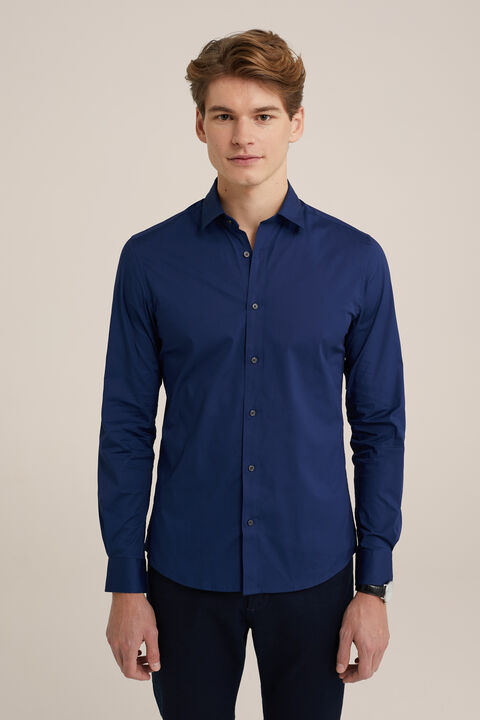 we fashion tall fit overhemd met stretch Indigo