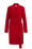 Dames blazerjurk met strikdetail, Saffraan rood