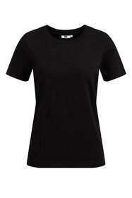Dames T-shirt van biologisch katoen, Zwart