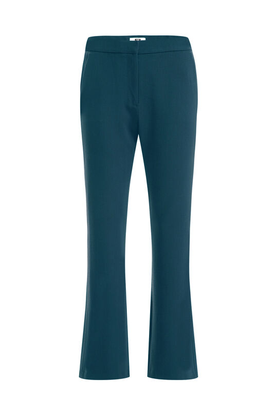 Dames straight fit pantalon - Curve, Groenblauw