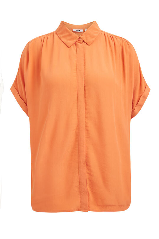 Dames blouse van viscose, Oranje