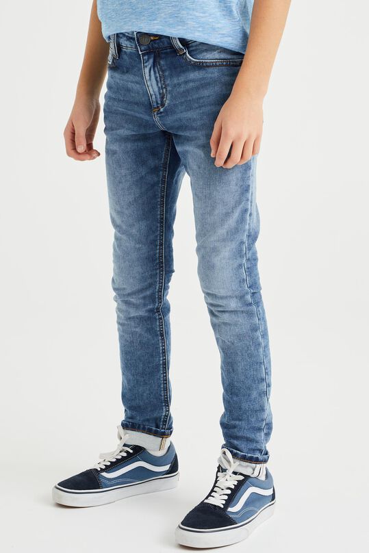 Jongens skinny fit jeans van jog denim, Donkerblauw