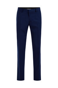 Heren regular fit pantalon, Kobaltblauw