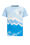 Jongens T-shirt met tie-dye dessin, Lichtblauw
