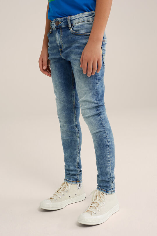 Jongens skinny fit jeans van jog denim , Lichtblauw