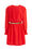 Meisjes jurk met structuur, Rood