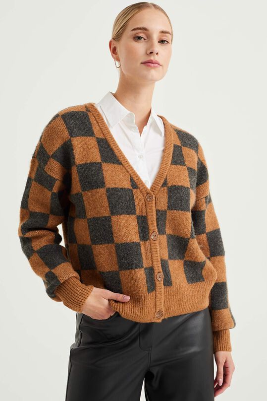 WE Fashion Dames gebreid vest met structuur