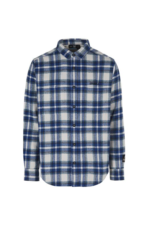 Heren O`Neill Overhemd TRVLR Flannel Check, Blauw