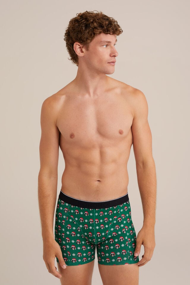 WE Fashion — Heren boxershort met kerstprint