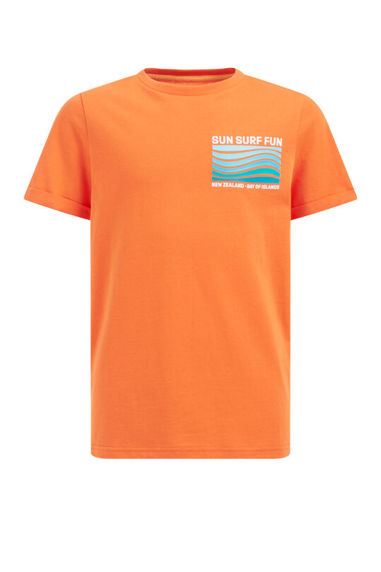 Jongens T-shirt met opdruk, Oranje