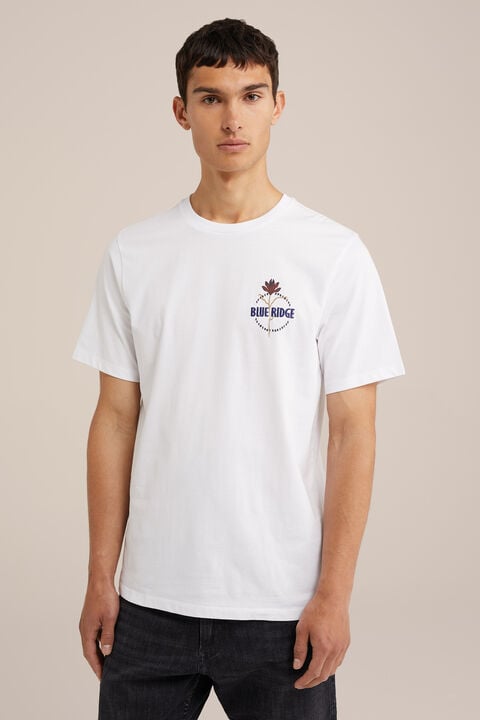 we fashion T-shirt met opdruk Wit Tijdelijke aanbieding Kleding