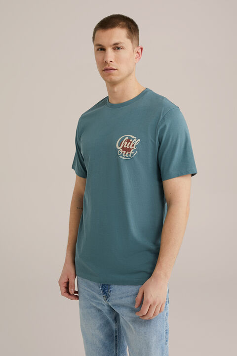 we fashion Regular fit T-shirt met opdruk Blauw Hotsell Kleding