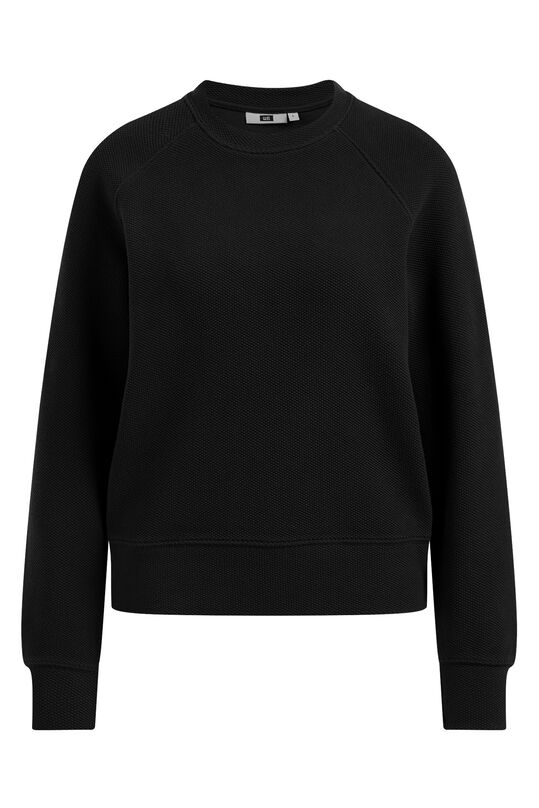Dames sweater met structuur, Zwart