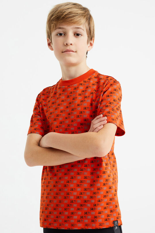 Jongens T-shirt met dessin, Oranje