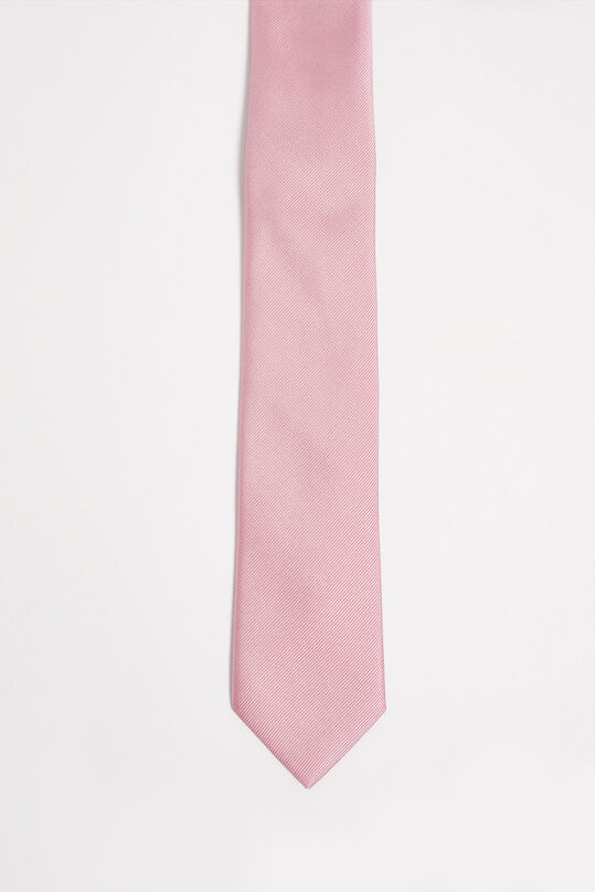 Heren zijdemix stropdas met structuur, Oudroze