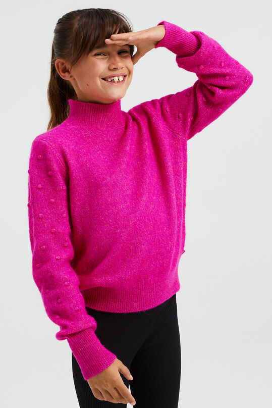 Meisjes trui met structuur, Roze