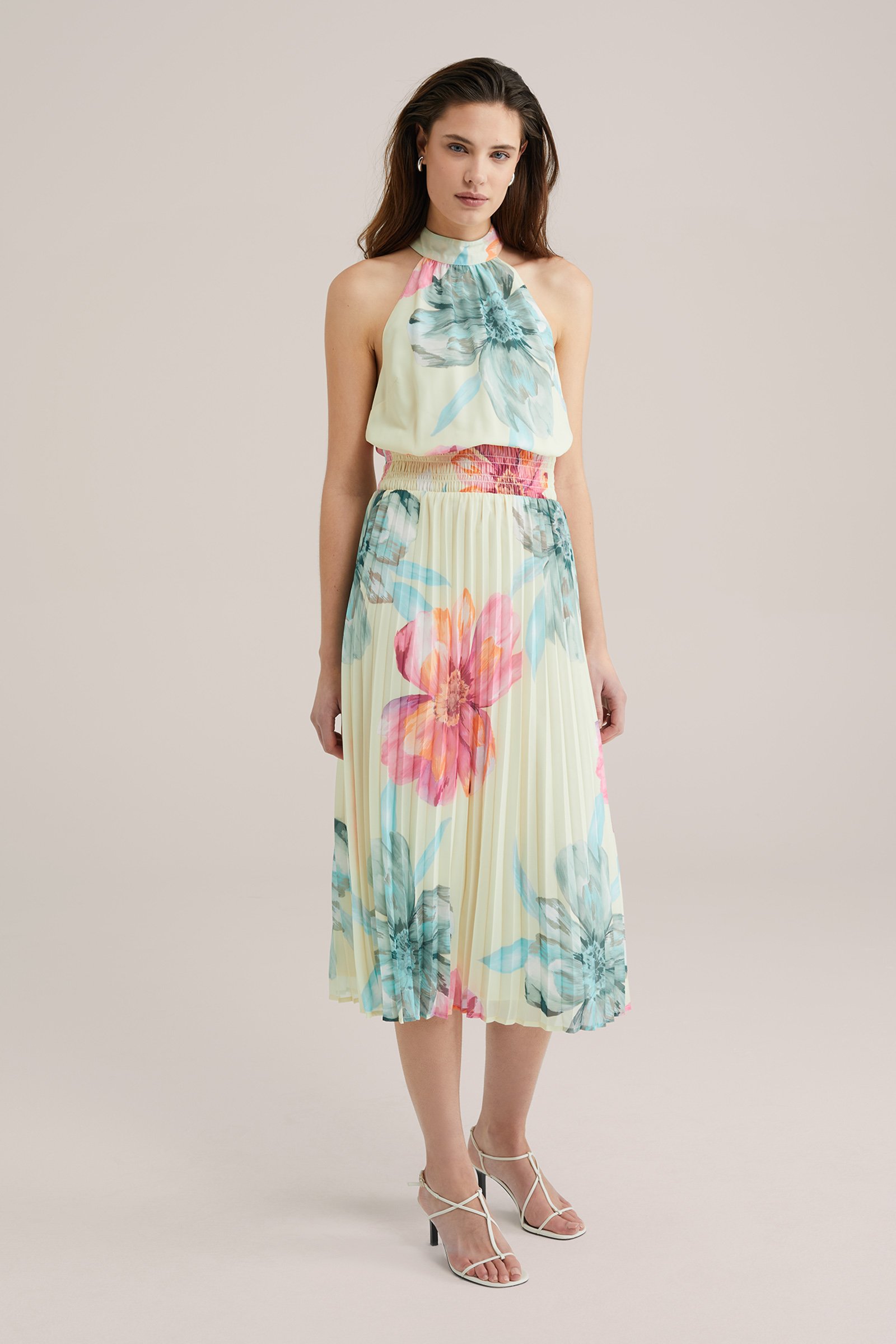 Fashion Jurk Plisse Rok Plisse Jurk About You Jurken Dames Dames