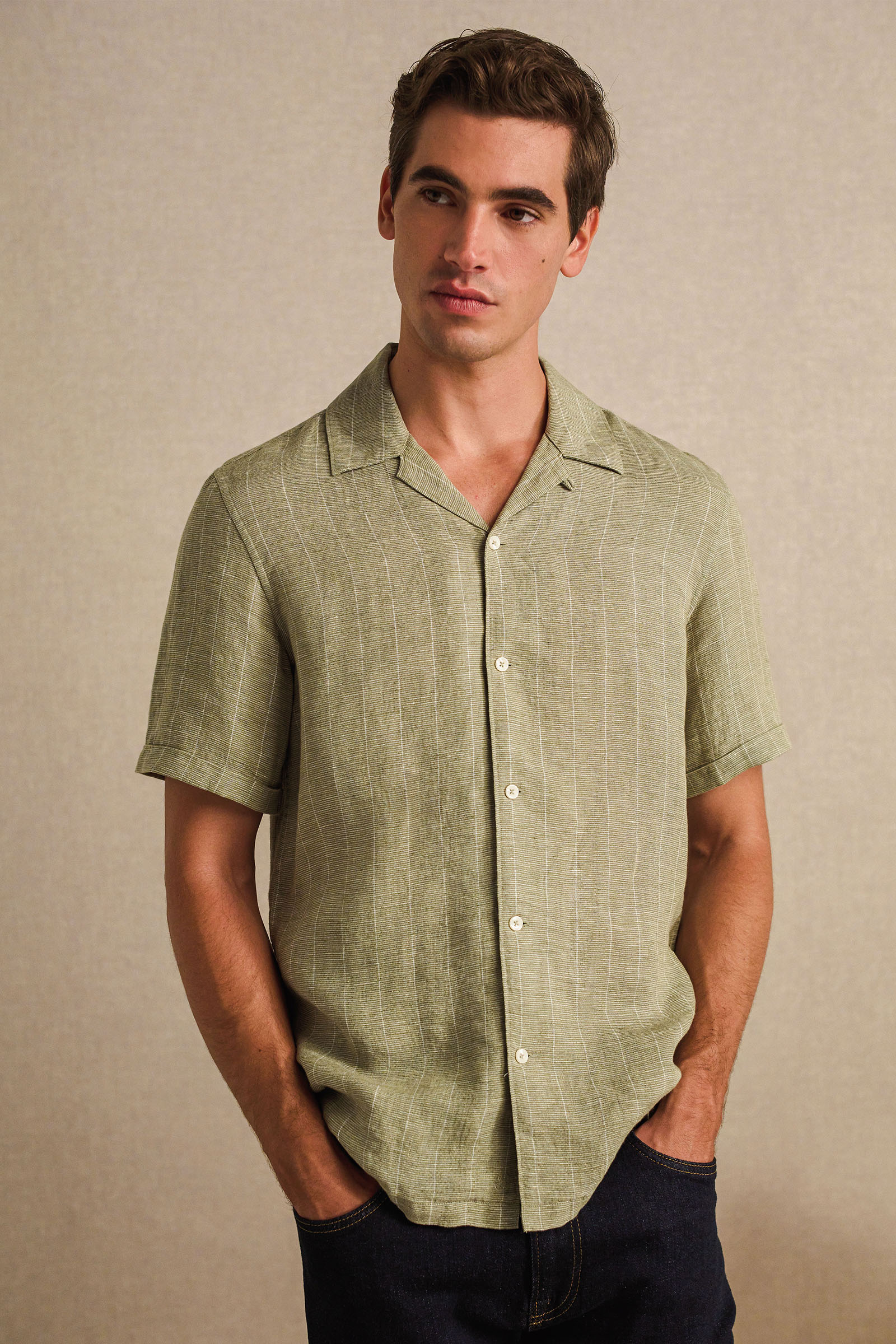 coofandy heren overhemd korte mouw regular fit zomer licht strand casual linnen met borstzakken legergroen xl coofandy heren overhemd korte mouw regular fit zomer licht strand casual linnen met borstzakken legergroen xl