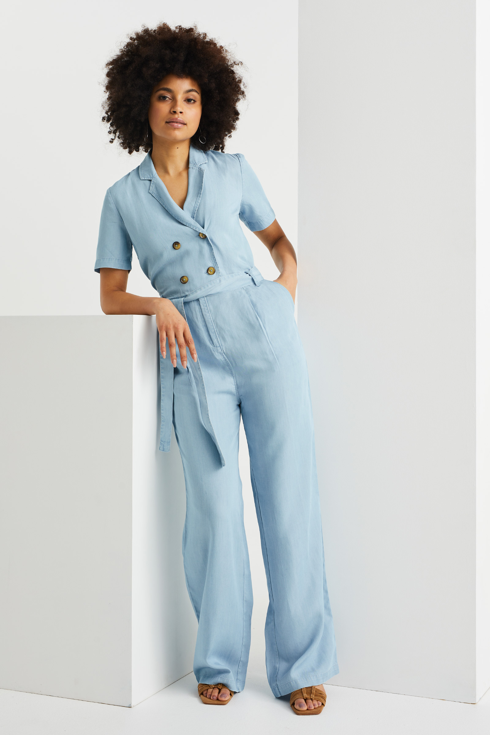 Redbridge Denim tuinbroek voor dames, jeans, overall, jumpsuit, lichtblauw, 27W