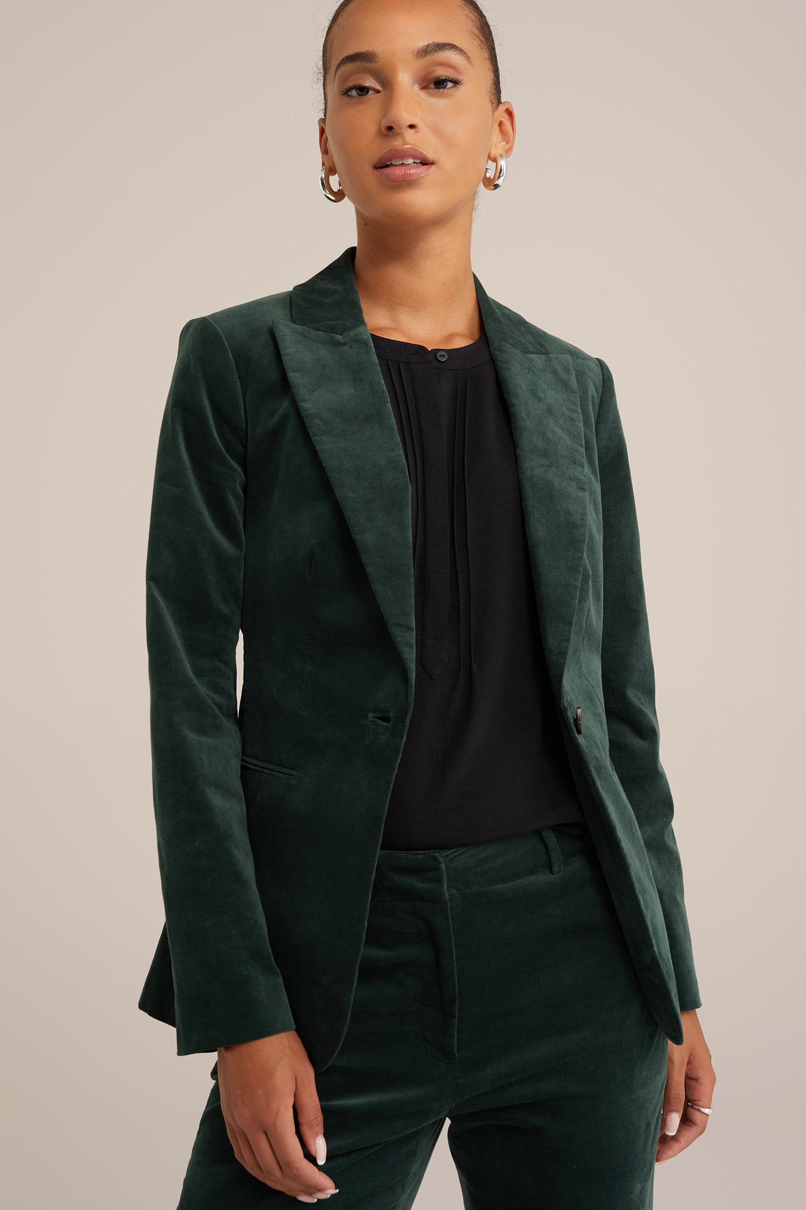 Blazer - Dames - Elegante Blazer van Hoogwaardig Katoen met Getailleerde Pasvorm