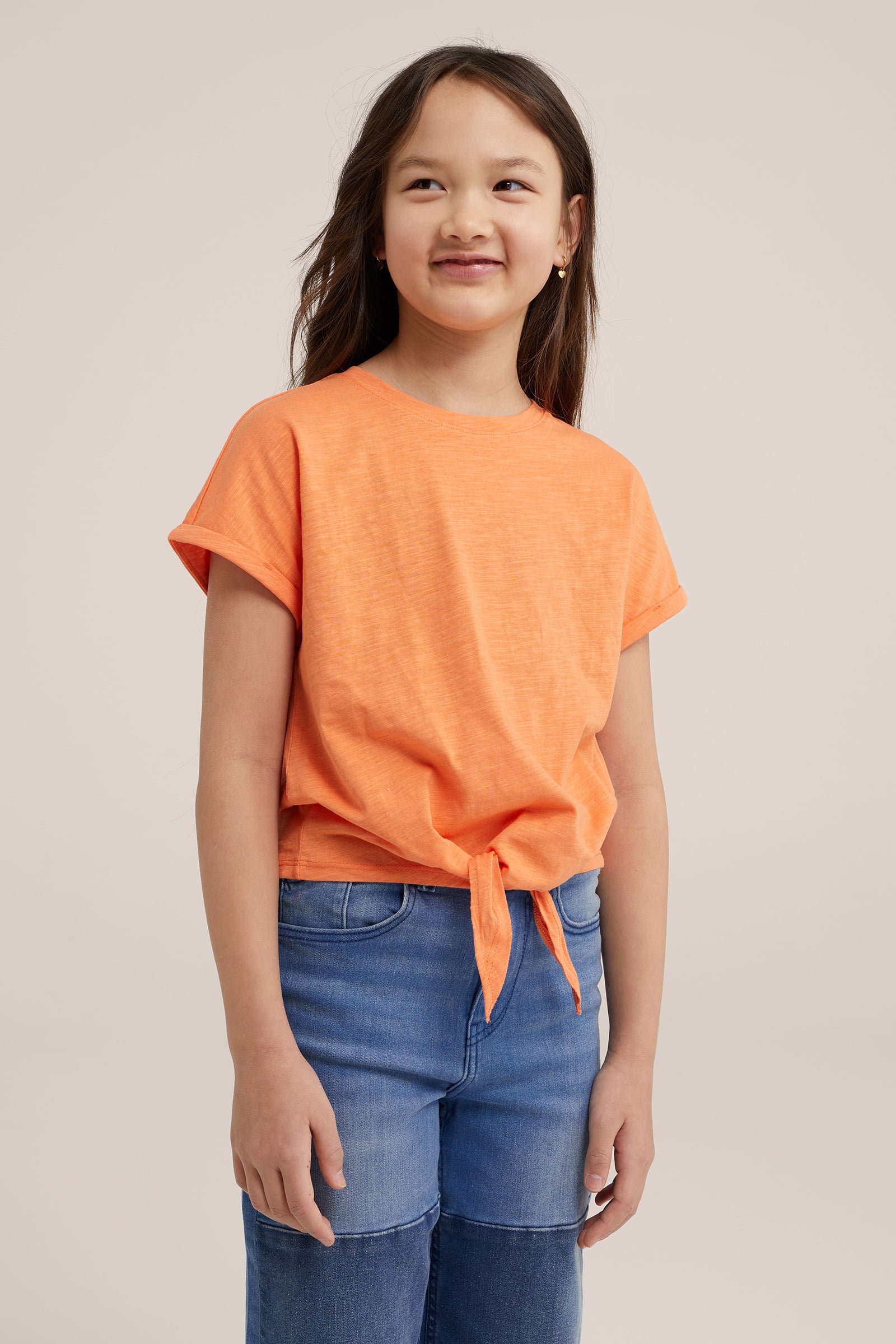 T-Shirt mit Knopfdetail