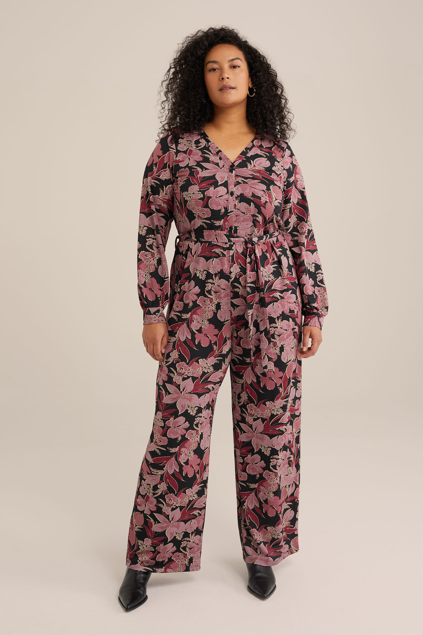 Print Top Detailed Fashion Jumpsuit