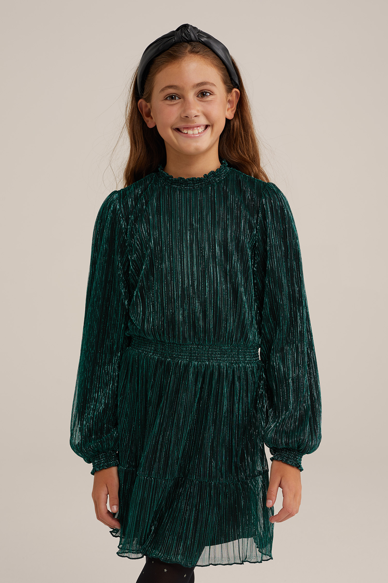 Mango Kids gebloemde jurk rood/groen/roze