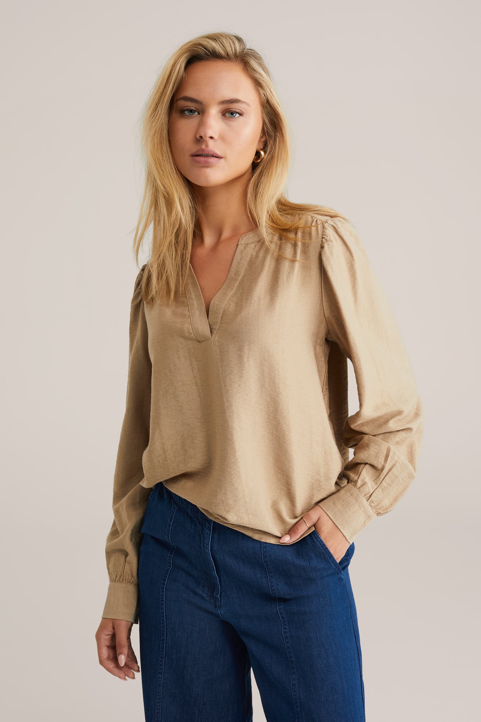 Dames Blouse Met Ballonmouwen Wefashion dames-blouse-met-ballonmouwen-wefashion