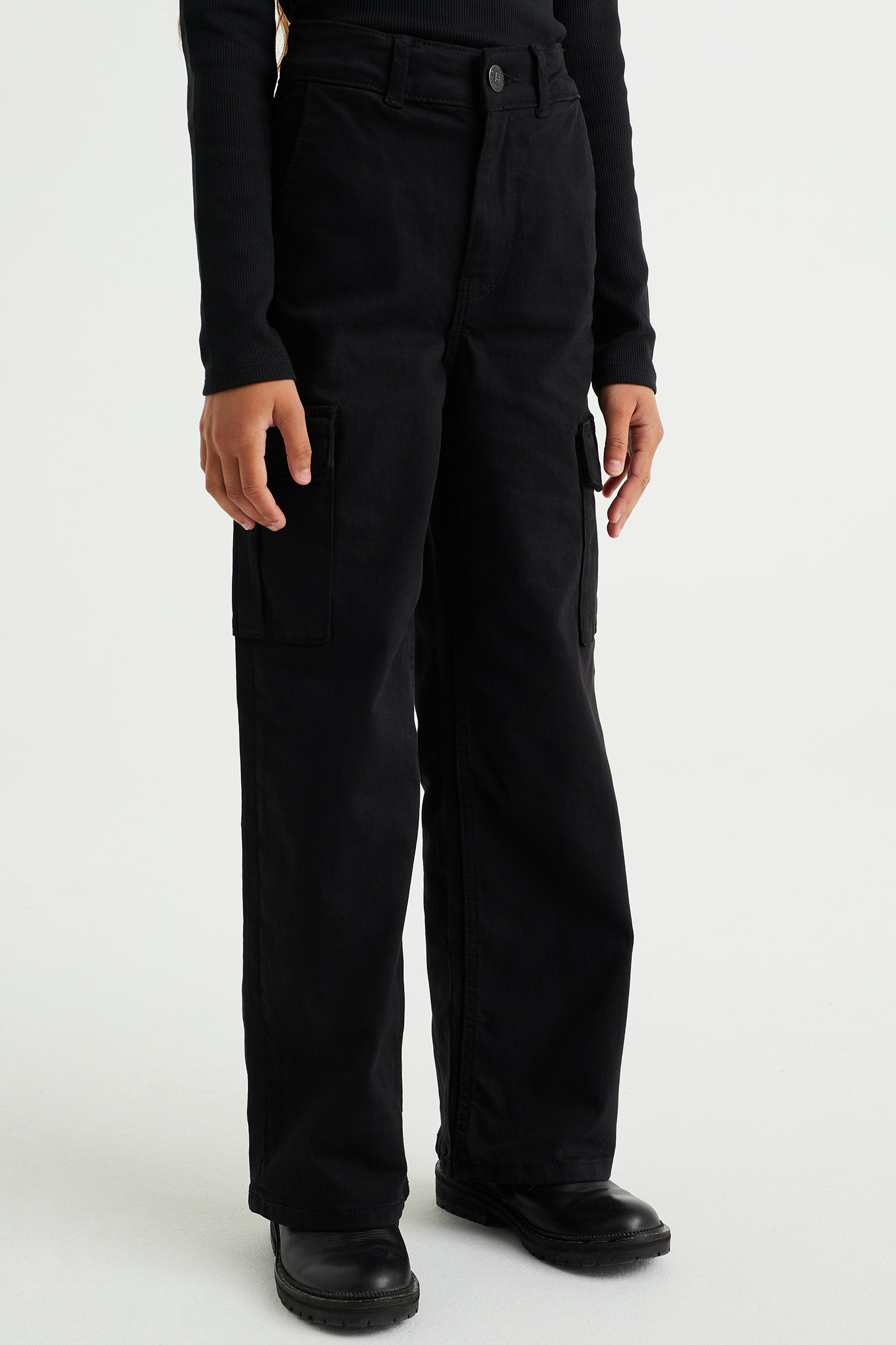 ONLY Women's Kogharmony Wide Cargo Carrot Pim Noos Kogharmony Wide Cargo Carrot Pim Noos, blue (light blue denim