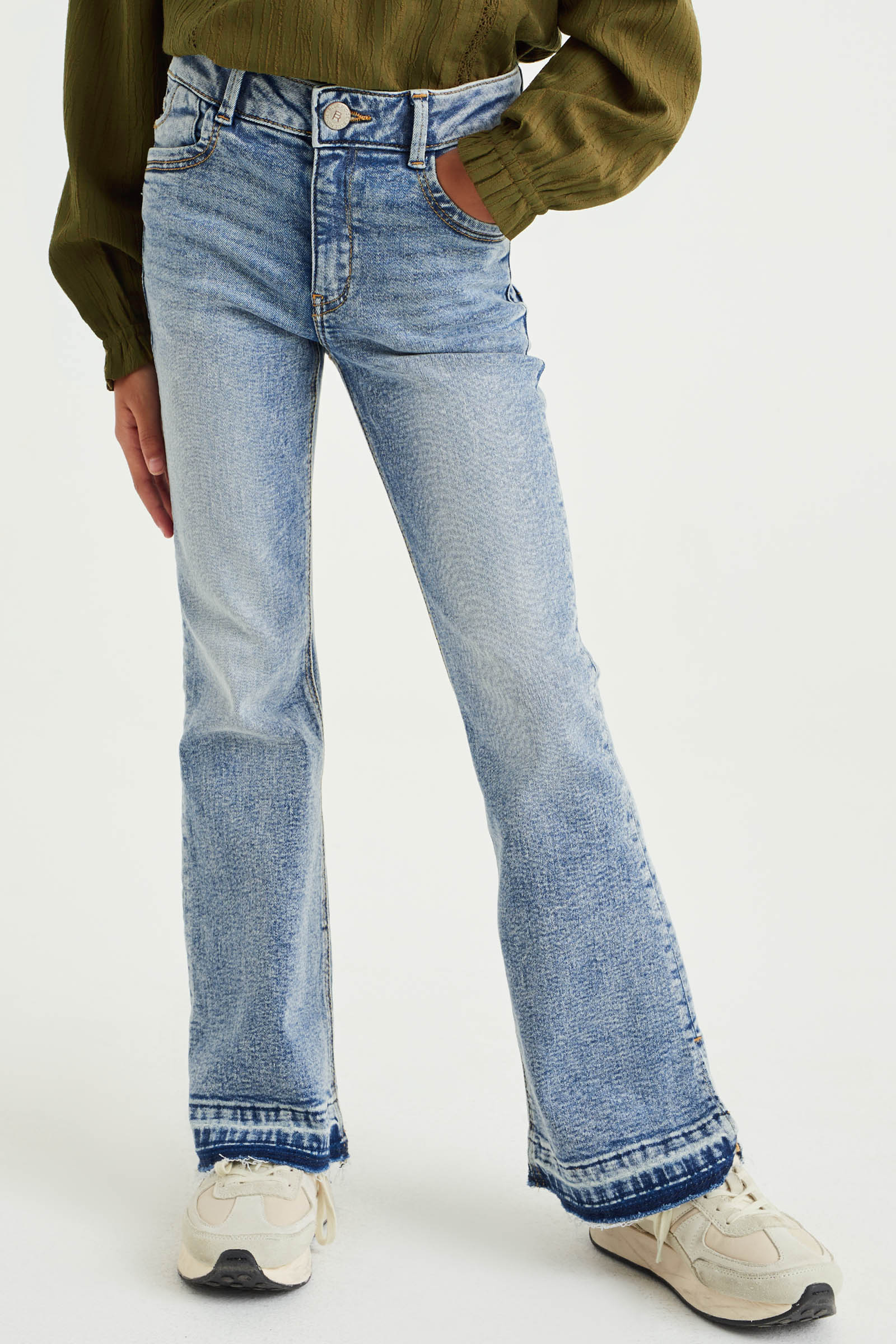 Flared Ridge Mädchen-Flared-Jeans mit Stretch | wefashion.com
