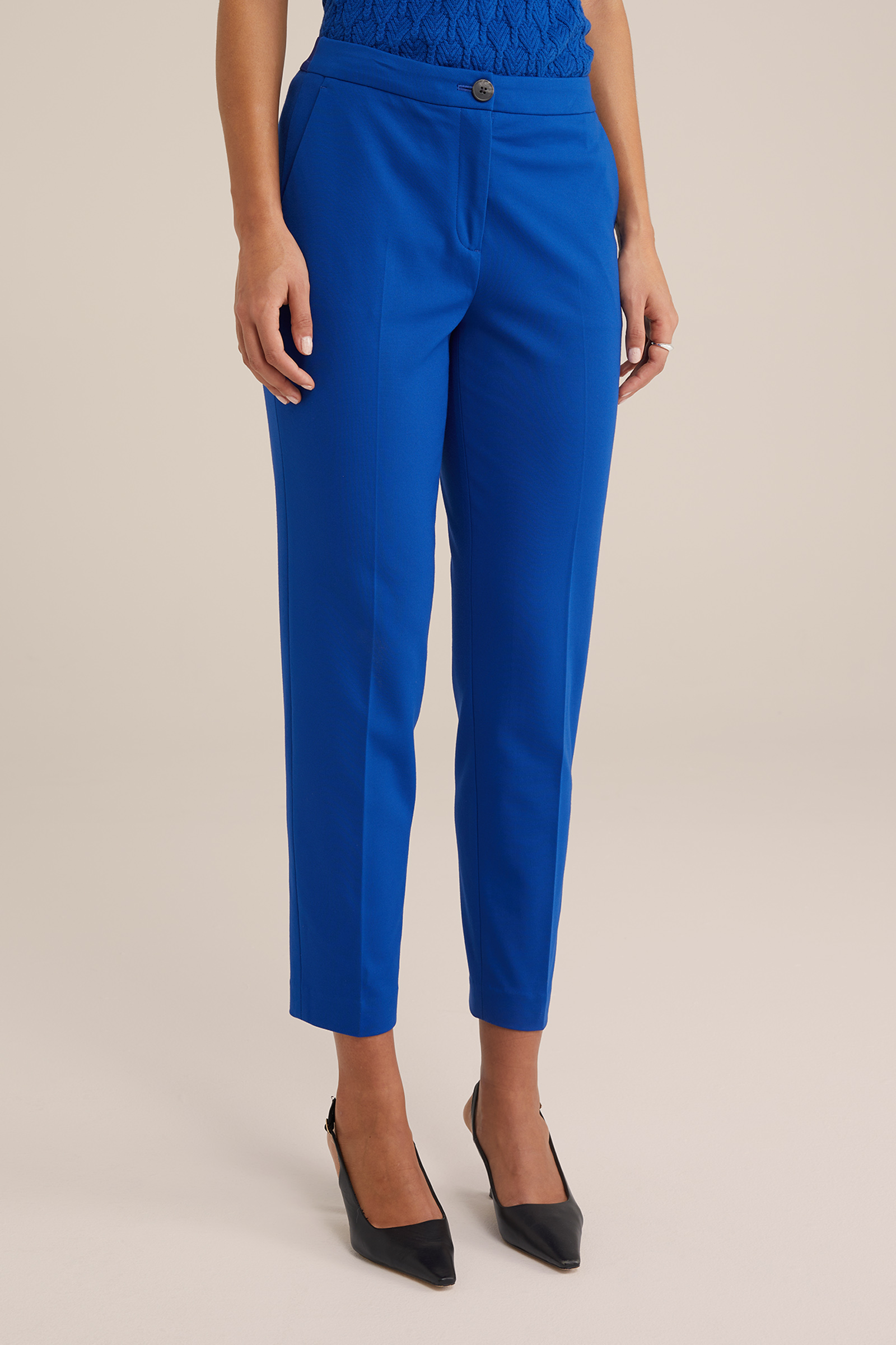 Damen-Slim-Fit-Hose mit Stretch | wefashion.com