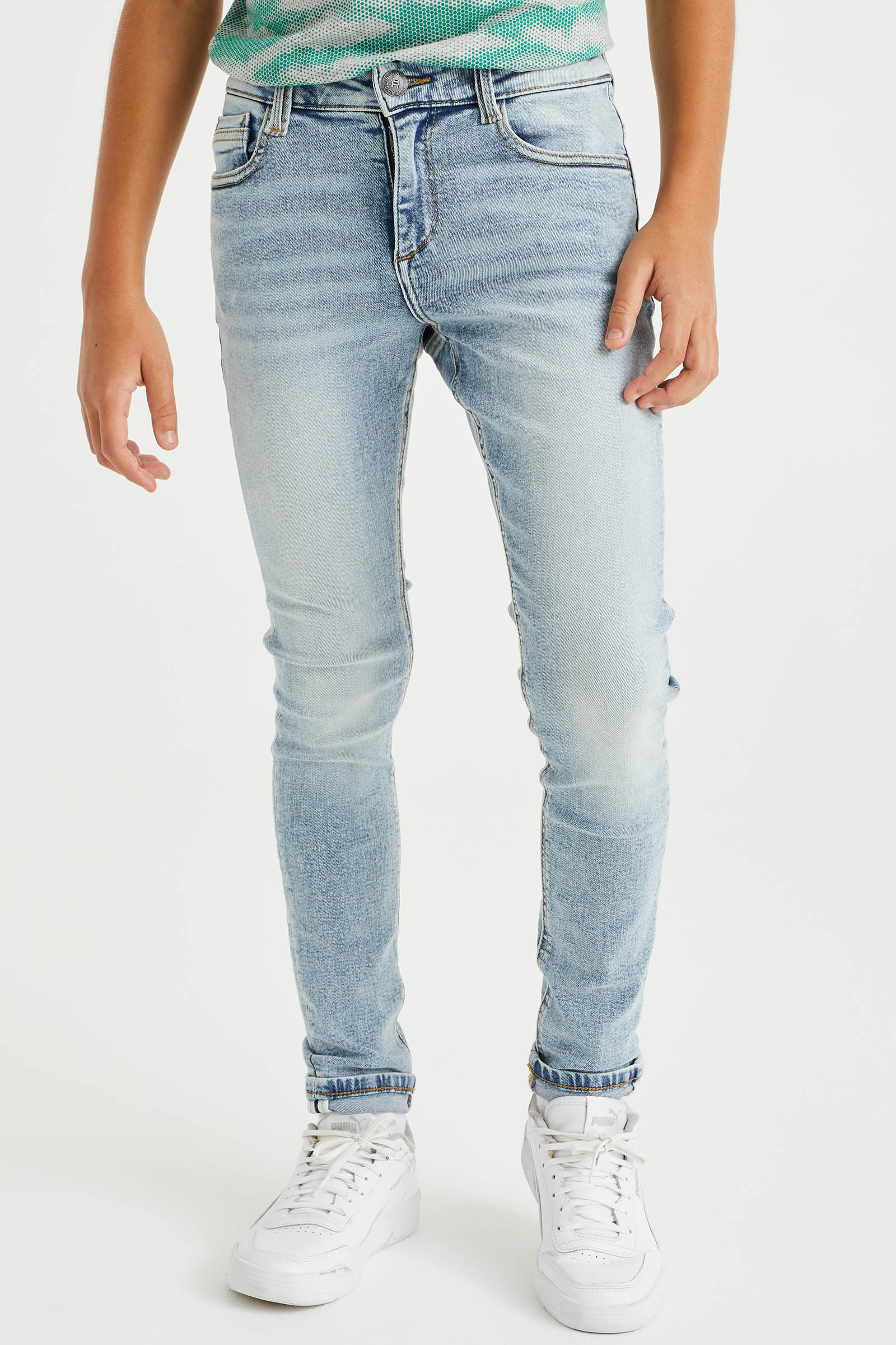 NEXT Jongen Stretchjeans skinny fit Inktblauw 116