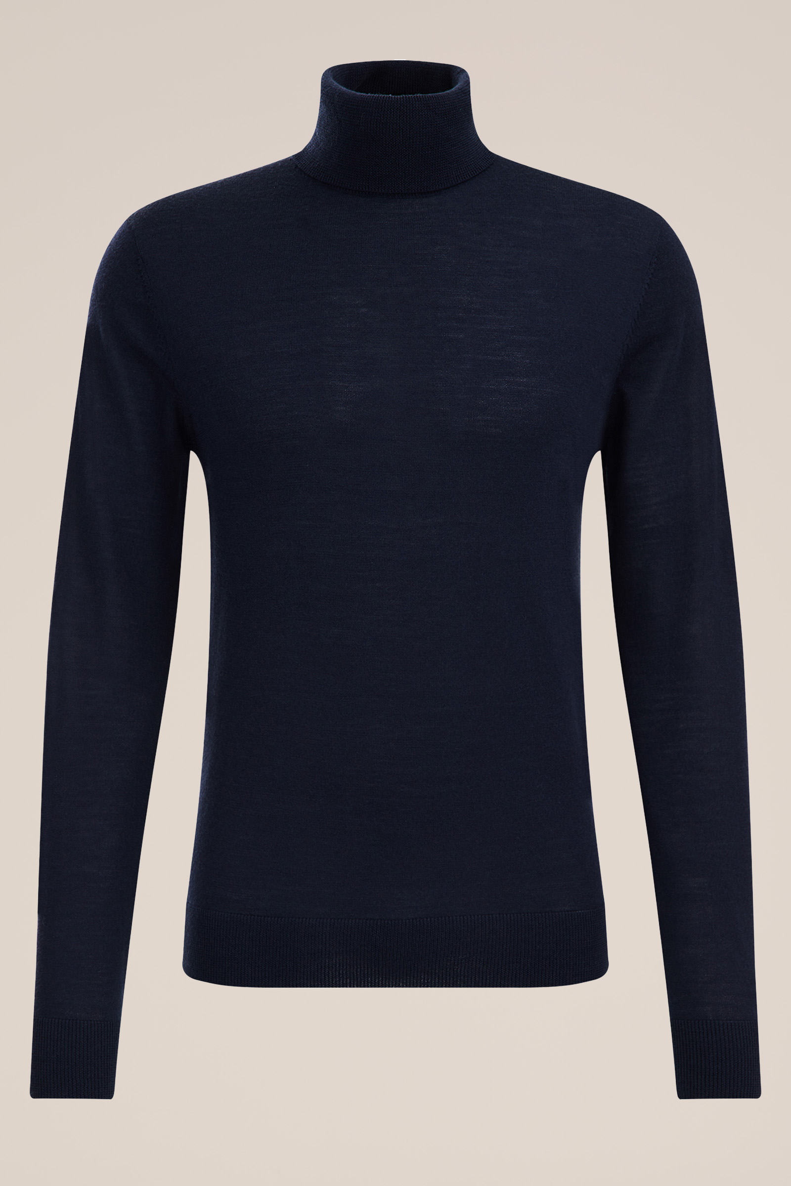 Shirt van merinowol voor heren - Koningsblauw