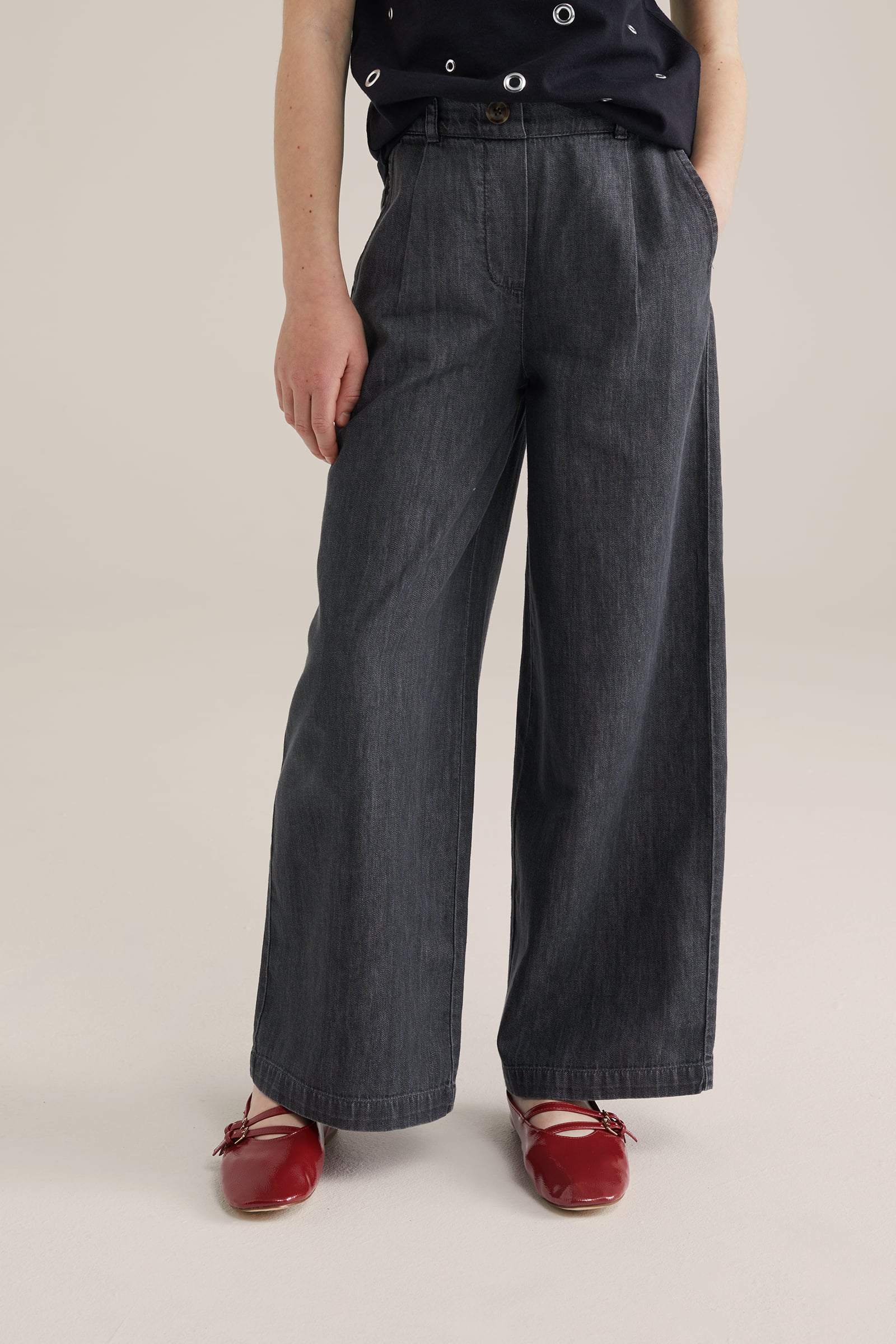 Cargo Enfant Fille Pantalon Cargo NAME IT Pour Fille - Taille Réglable - Poches Avant/Arrière Et Latérales Pantalon Large Pour Fille
