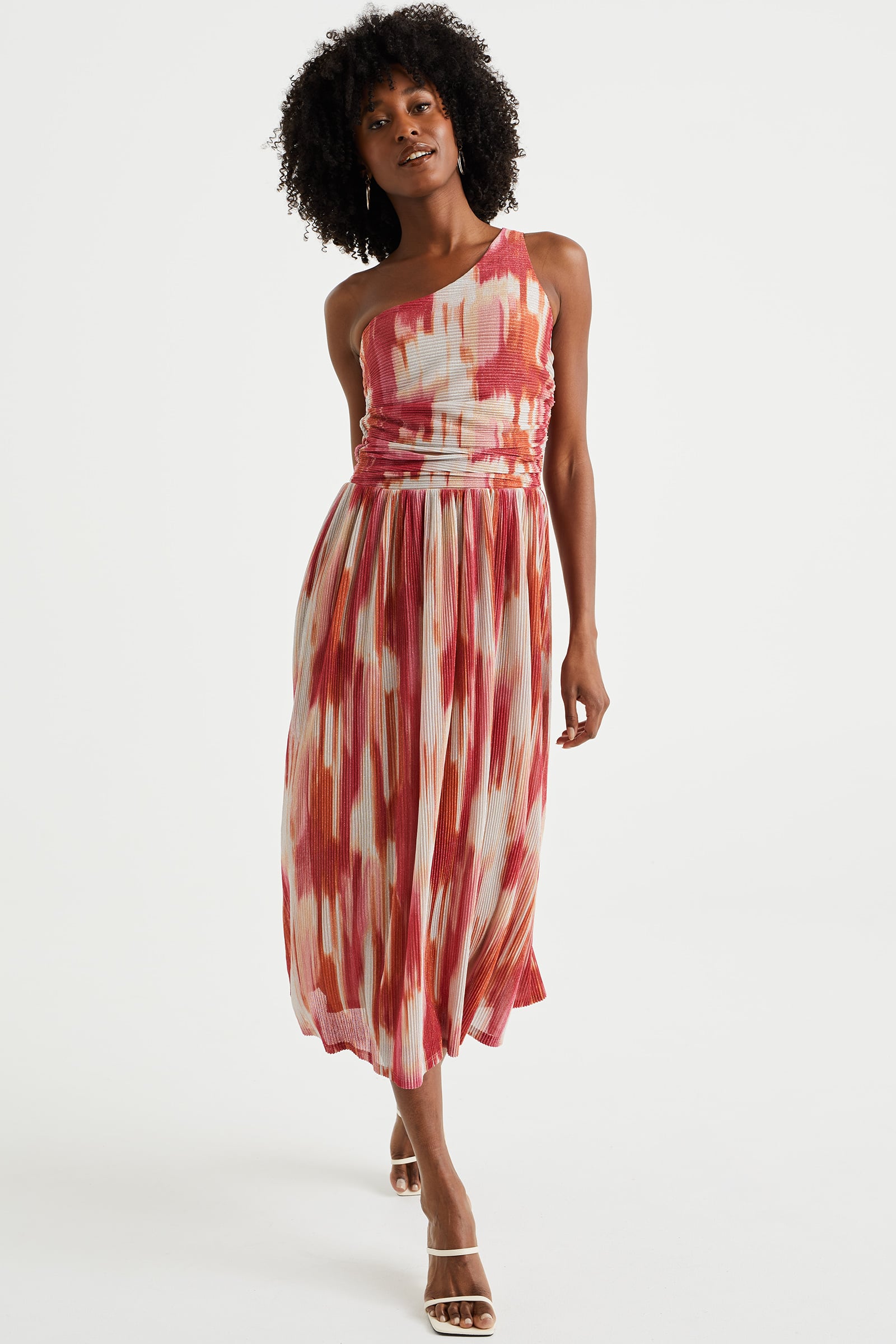 Dames Bodycon Knielengte jurk Rood Mouwloos Effen Kleur B