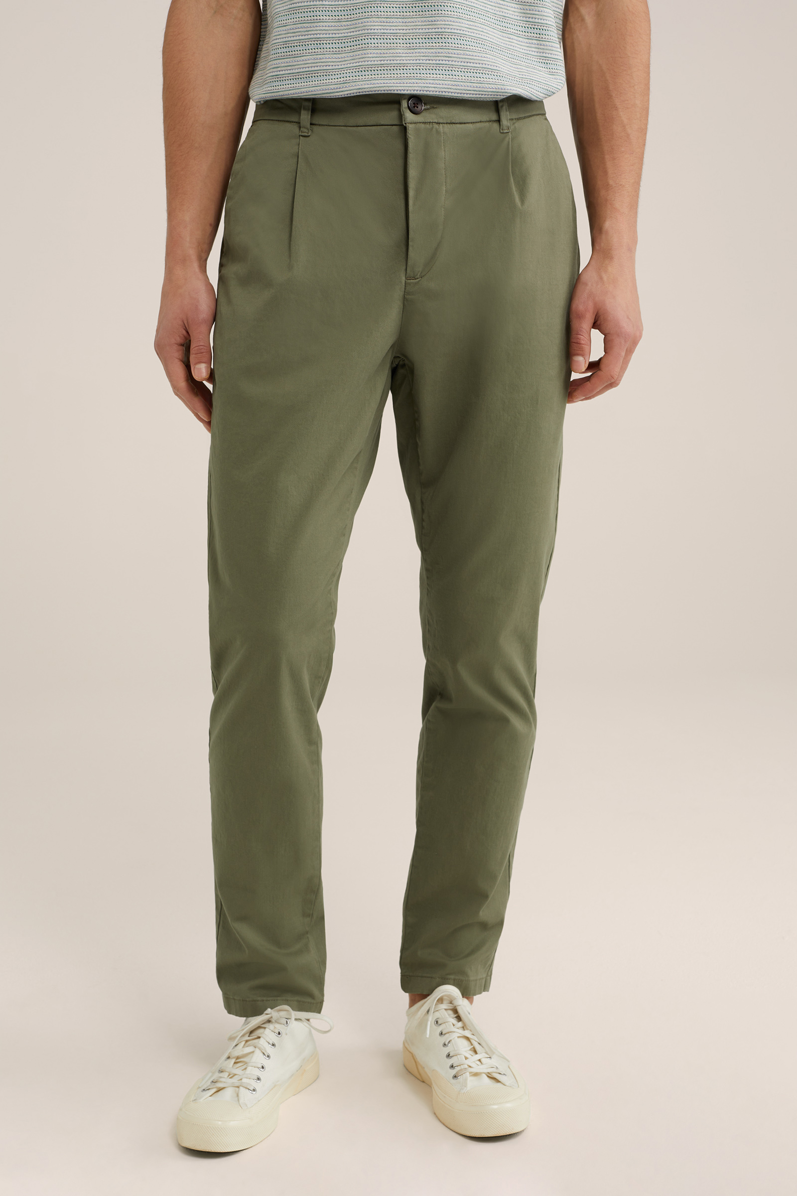 TORIN OPIFICIO Mens Green Stretch, Tapered, Classic Fit Chino Pants main image 1