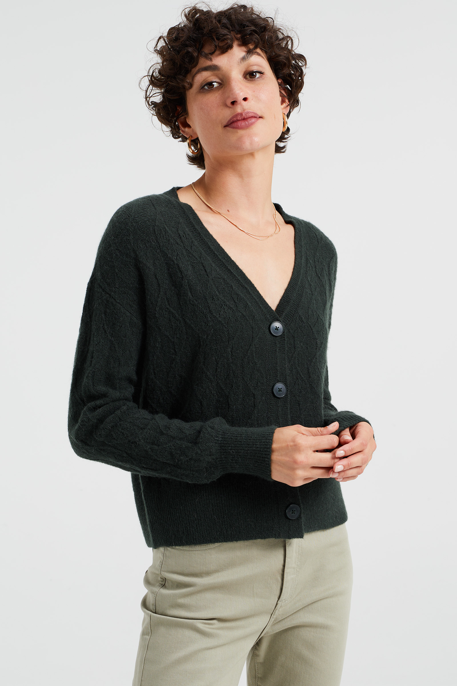 Gilet Long Mélange Laine - Pulls Et Gilets - Belgique