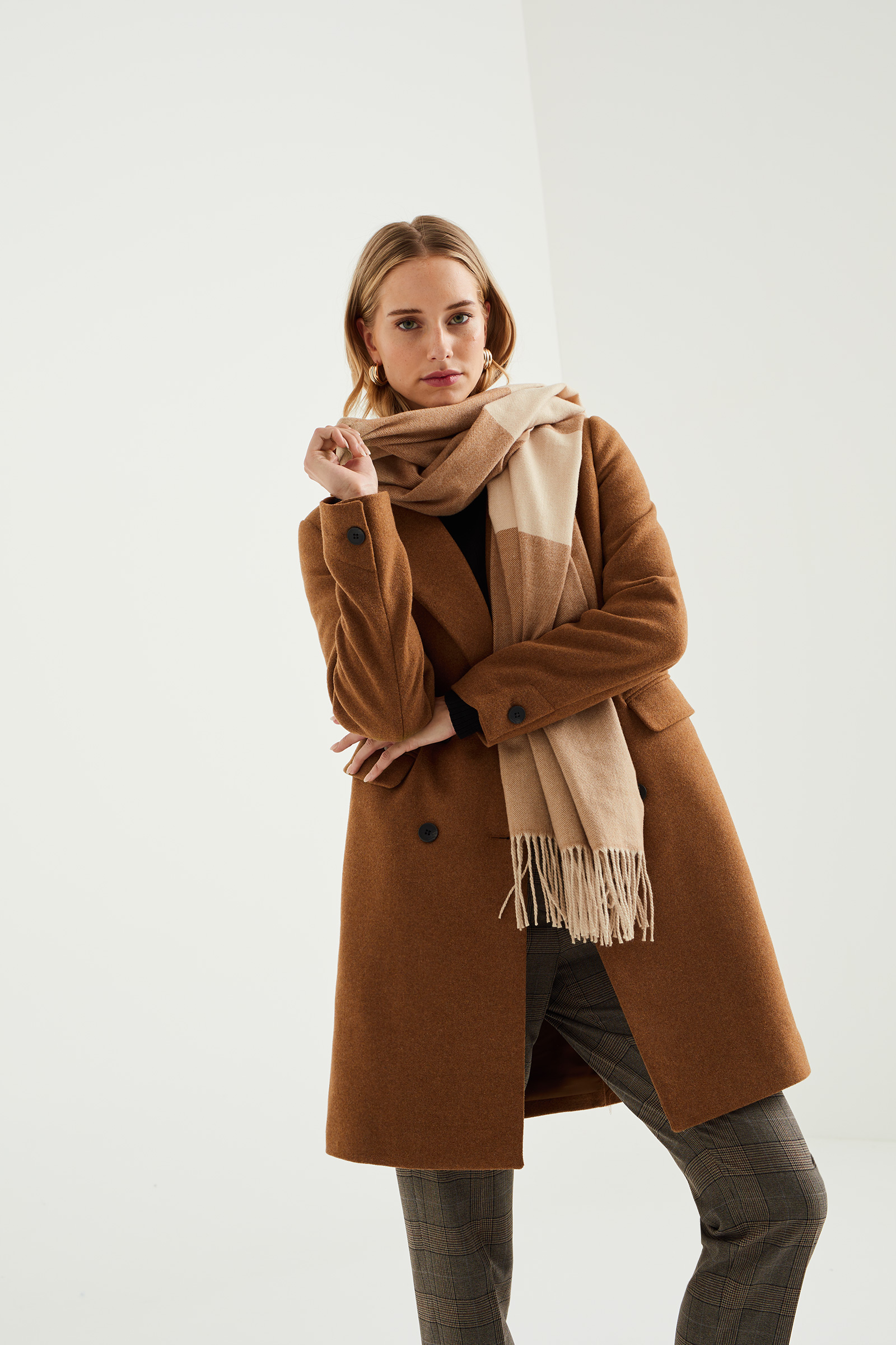 Sophia - Vrijetijdsjas Dames - Wolmix - Warm en zacht materiaal, ideaal voor de koudere maanden.