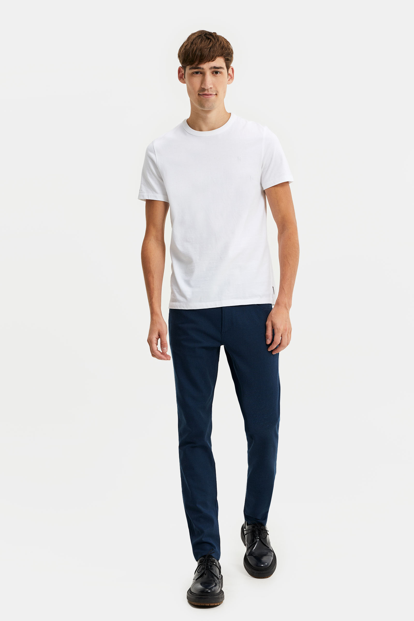 Herren-Slim-Fit-Hose im 5-Pocket-Stil | wefashion.com