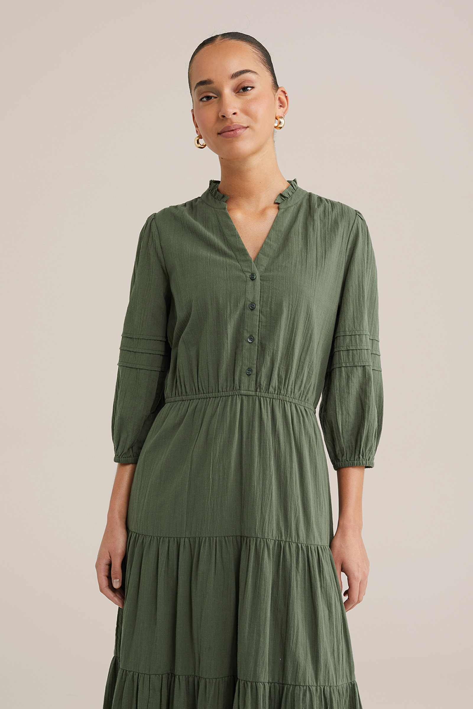 VERO MODA Vmminou Sl Kuitlengte jurk dames midi-jurk