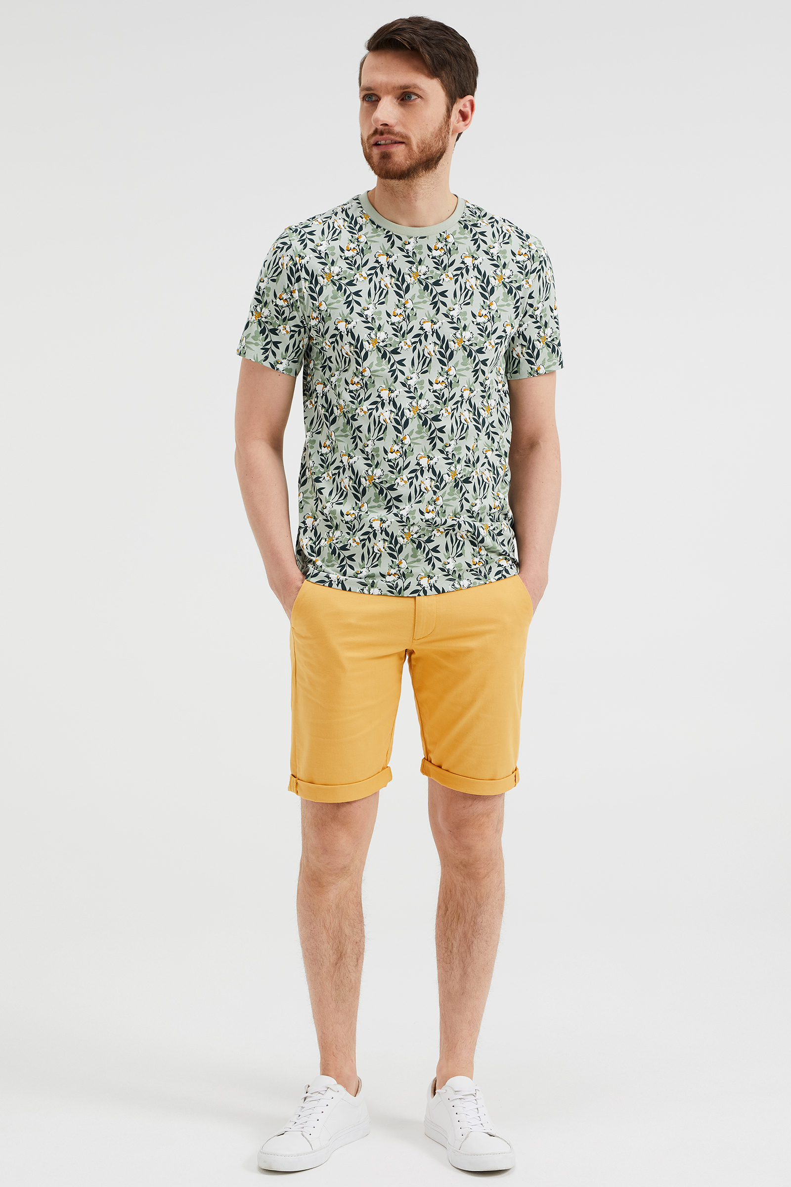 Xact Short Chino Coton Stretch Homme Coupe Régulière - Confort Quotidien